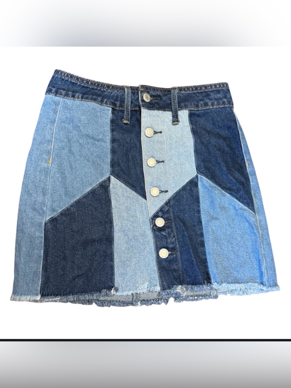 NWT American Eagle Denim Skirt Size 00 High Rise Festival Mini